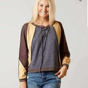 SOLD - NWT Gilded Intent Colorblock Sweatshirt - M